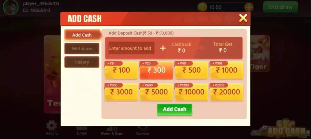 Add Process Of Teen Patti Salaar Apk