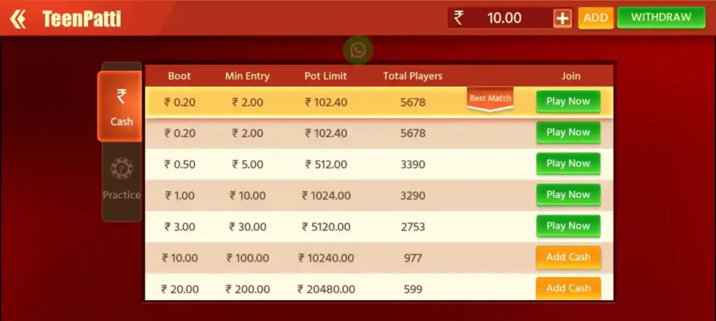 How To Play Game On Teen Patti Pakka APK