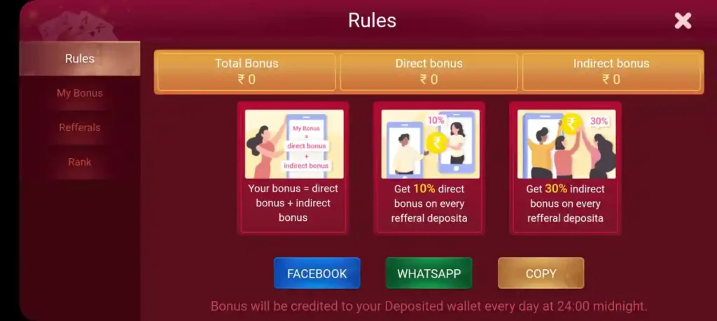 Make Money With Refer Program On Teen Patti Zone