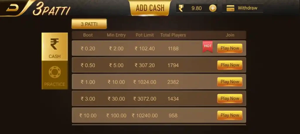 Play Games On Teen Patti Clan