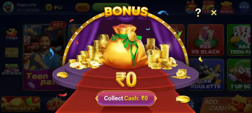 Teen Patti Galaxy Bonus Offer